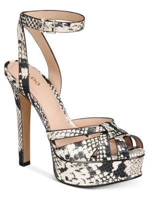 

Женские бежевые сандалии ALDO со змеиным принтом на платформе Lacla Stiletto 1-1/2 дюйма 8,5, Бежевый, 59826181