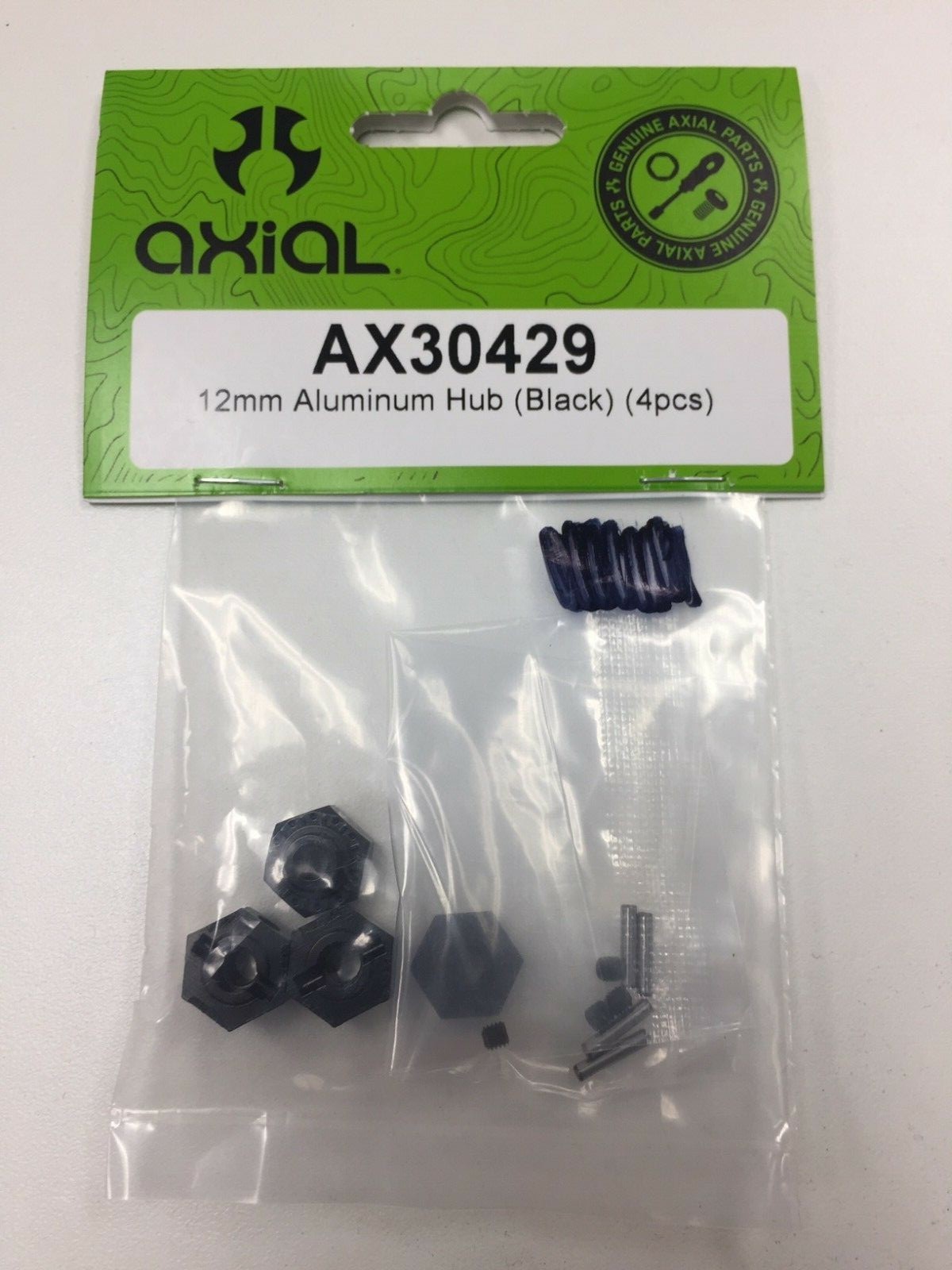 NEW! AXIAL 12MM ALUMINUM HUBS. WRAITH / RR10 BOMBER. PART