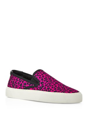 

Женские кроссовки SAINT LAURENT Fuxia Black Pink с принтом сзади Paris Venice, Розовый, 5857392OW10