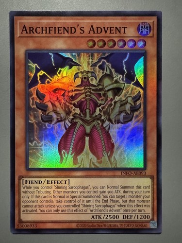 YUGIOH ARCHFIEND'S ADVENT (EFFECT) ASIA ENGLISH EDITION INFO-AE093