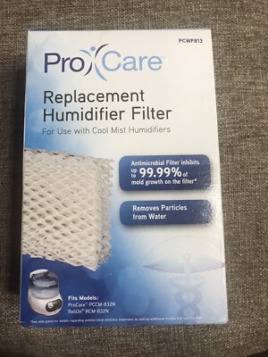 Pro Care PCWF813 Replacement Humidifier Filter For Cool Mist Humidifiers New!