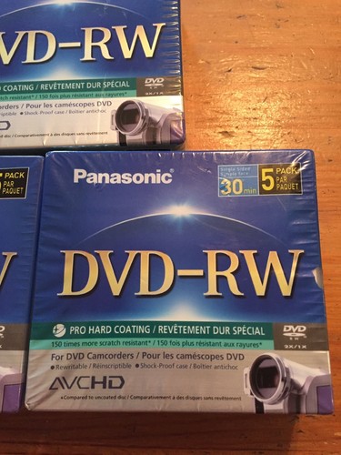Panasonic LM-RW30U 15 Single-sided 30 Minute 8cm DVD-RW Disc for DVD Camcorders