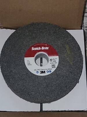 3M Scotch-Brite EXL PRO 6  x 1  x 1'' Unitized Deburring Wheel 10S Fine 