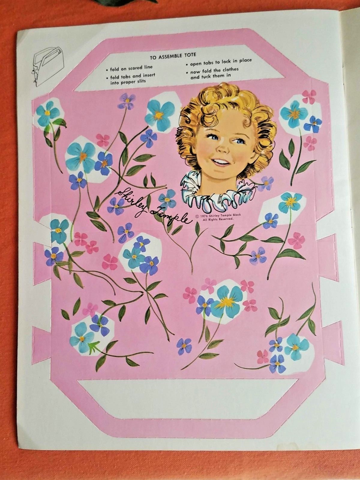 Vintage Uncut Whitman Shirley Temple Paper Doll Book 1986 (Copyright 1976)