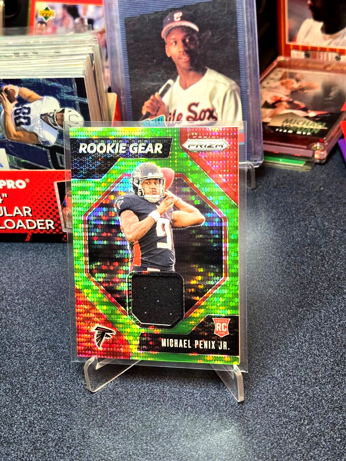 2024 Panini Prizm Michael Penix Jr RC GREEN PULSAR Rookie