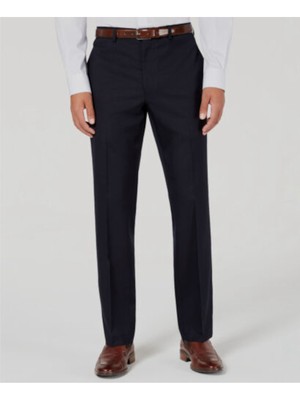 Мужские темно-синие брюки классического покроя MARC NEW YORK 35W X 32L