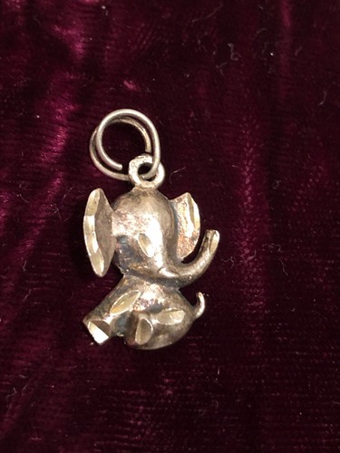 Vintage Nf Sterling Silver Elephant Charm