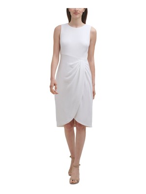 

JESSICA HOWARD Женское платье-футляр цвета слоновой кости с тюльпаном на подкладке без рукавов, Цвет слоновой кости