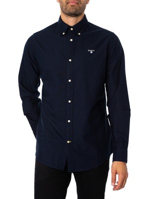 

Мужская рубашка Barbour Oxtown Tailored, синяя, Синий, MSH5301NY91