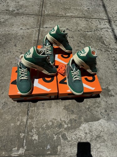 Pre-owned Jordan Size 5.5w 6.5w 7w-nina Chanel Abney X Air  3 Retro Sp Bicoastal W In Green