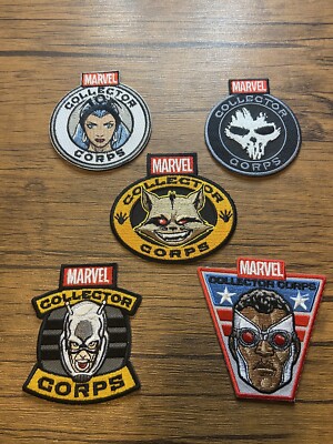 Marvel collectors Corps Patches 5 Rare From monthly boxes