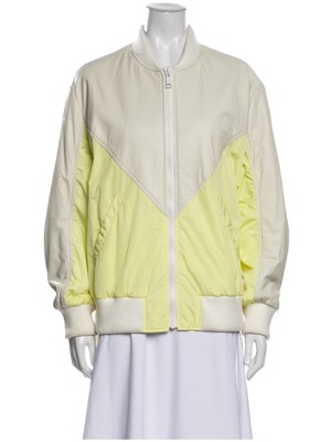 

YS ARMY Женская желтая зимняя куртка с цветными блоками на молнии Пальто, Желтый, 20EFV01981N61X