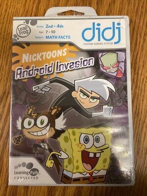 LeapFrog Didj Math Facts  2nd-4th Grade Nicktoons Android Invasion Spongebob New
