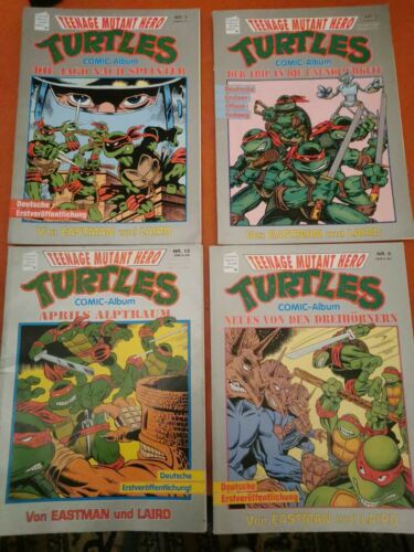 4 Comics Teenage Mutant Hero Turtles,Rarität,Eastman,1986-91,Comic Alben,Condor