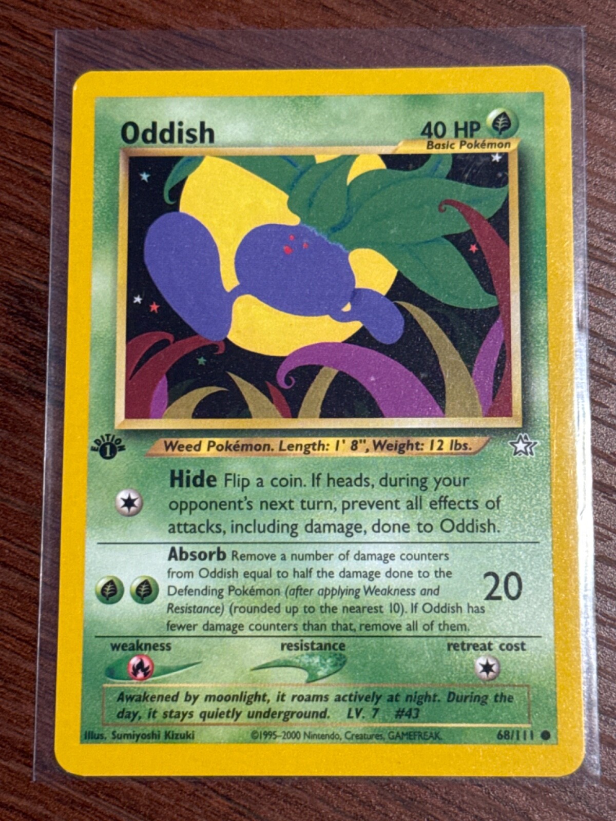 Pokémon TCG Oddish Neo Genesis 68/111 Regular 1st Edition Common