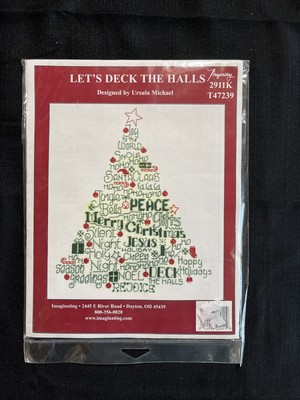 Imaginating Let's Deck The Halls 2911k T47239 Cross stitch Christmas New