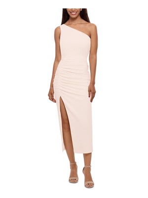 

Женское розовое платье миди без рукавов на молнии с высоким разрезом BETSY - ADAM, Розовый