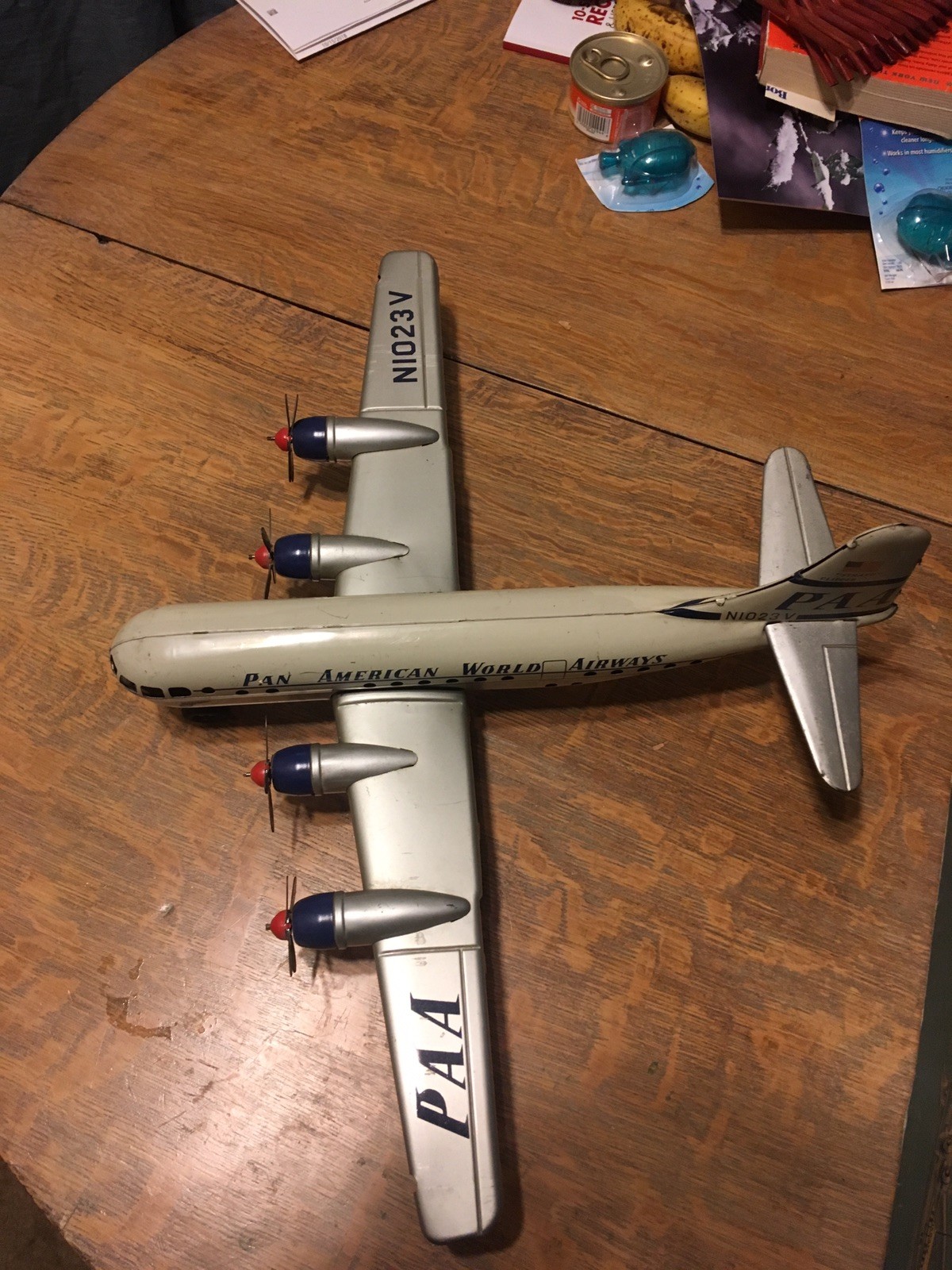 Boxed GAMA Pan American German Tinplate Airplane