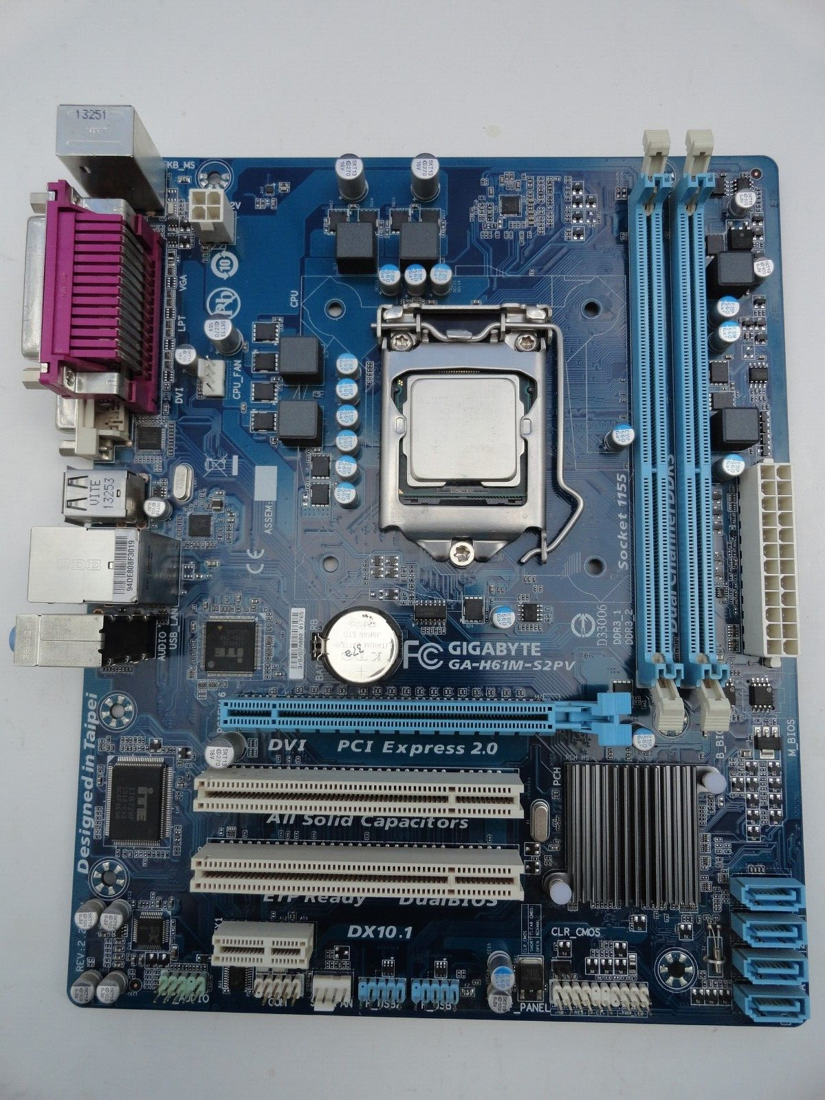 i7 2600K＋GIGABYTE GA-H61M-HD2セット COMBO Intel i7-2600 CPU + Gigabyte GA-H61M-S2PV R 2.2