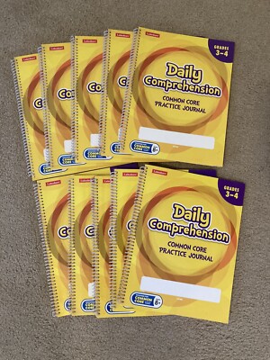 NEW 10 Daily Reading Comprehension Practice Journal Common Core Grades 3-4 Lot