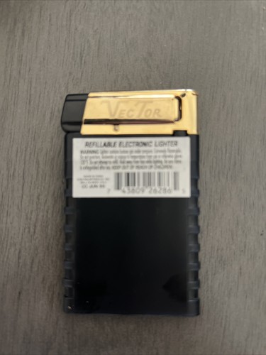 VINTAGE MILLER MGD SLIM BUTANE REFILLABLE VECTOR CIGARETTE LIGHTER