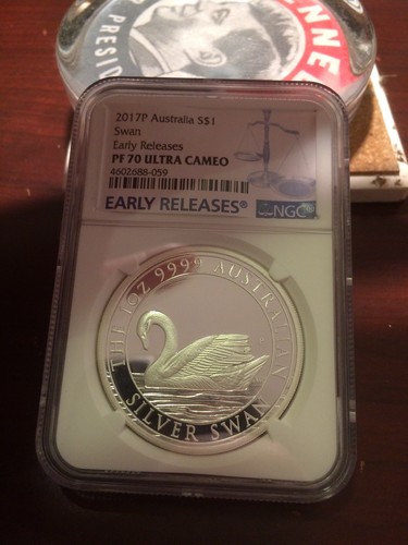 2017p Australia S$1 Swan Early Release Pf70 Ultra Cameo NGC Graded