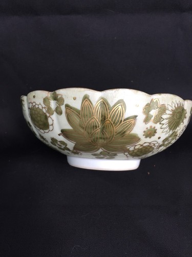 ASIAN ANTIQUE JAPANESE HAND PAINTED GOLD IMARI  BOWL