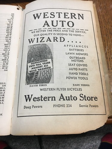 Vintage 1954 Telephone Directory For Perry Florida Small Town Very Rare