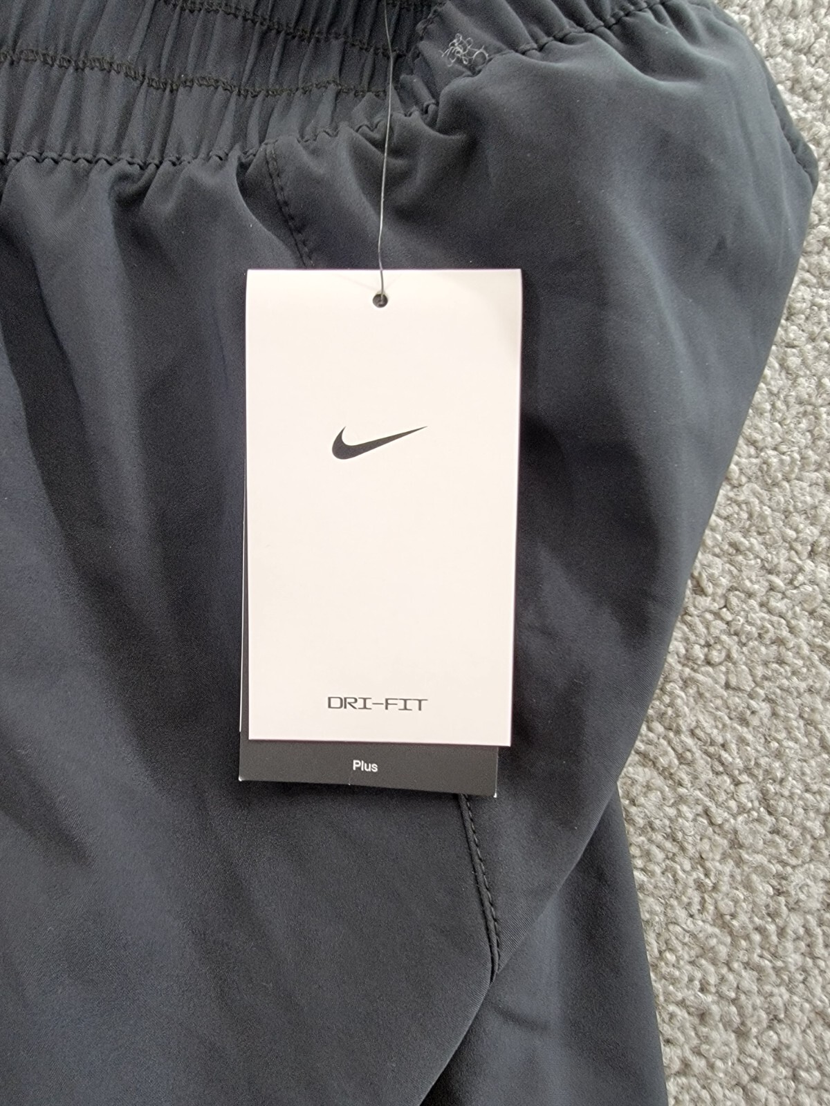 Nike Plus Size Dri-FIT One Ultra High-Waist Pants Women's 1X Black Elastic Waist - Picture 17 of 18