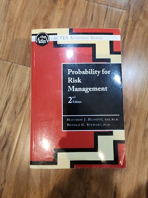 Probability For Risk Management 2nd Edition. In Great Condition. 