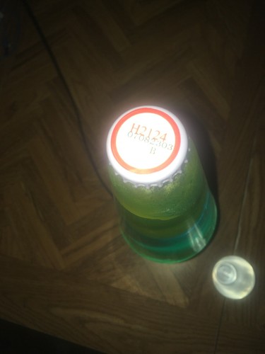 Lava Lamp with Green Wax Blue Liquid and Silver Base 14.5