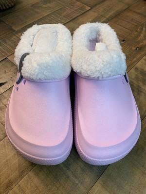 crocs blitzen polar fleece clog