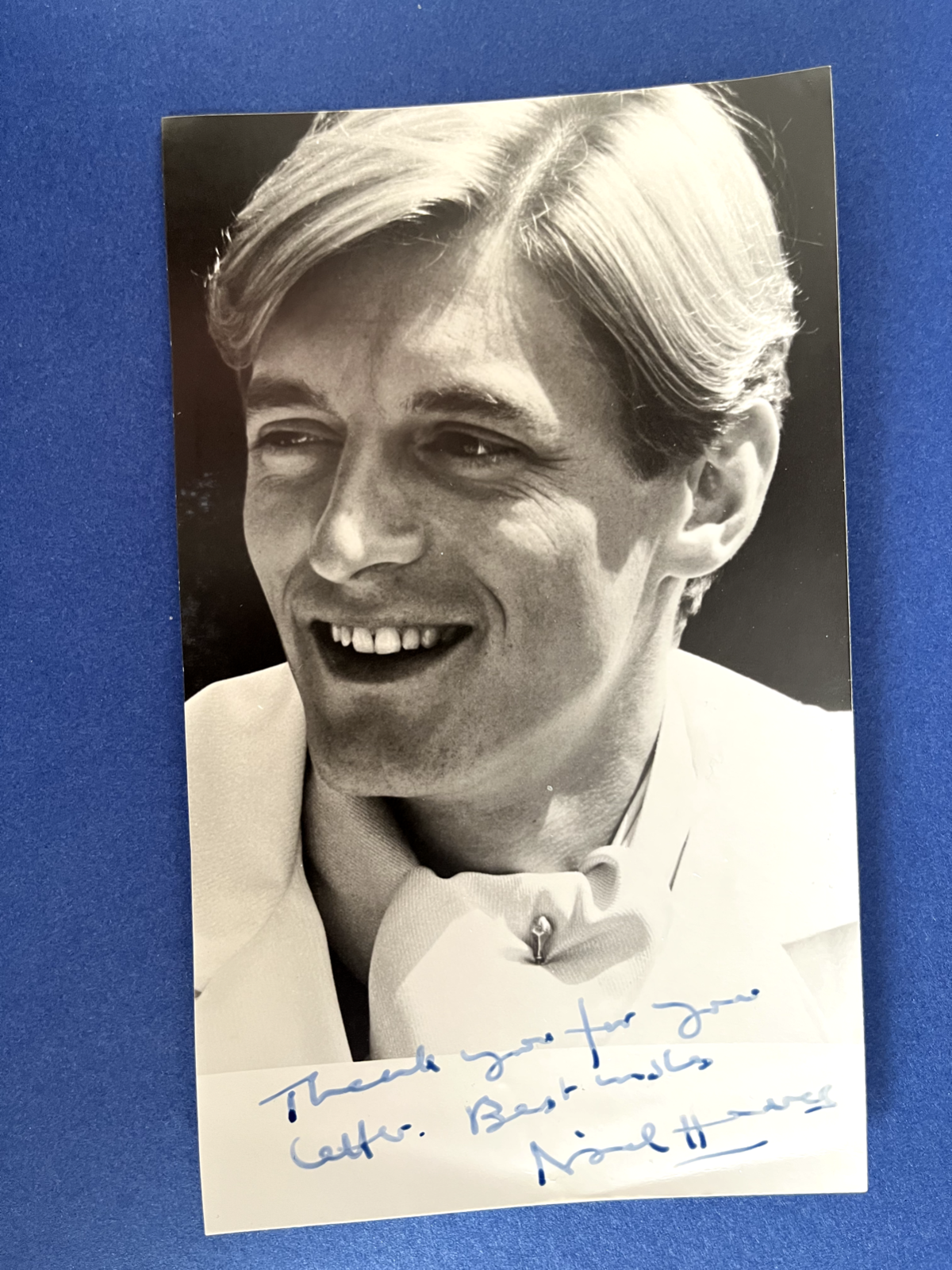 NIGEL HAVERS - POPULAR BRITISH ACTOR - SIGNED EARLY B/W PHOTOGRAPH