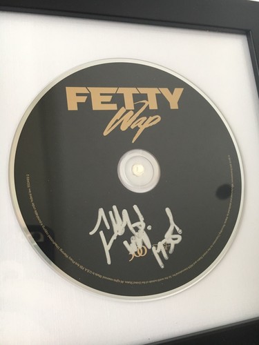 FETTY WAP - SIGNED SELF TITLED CD! *FRAMED* DEBUT ALBUM AUTOGRAPHED! HIP HOP