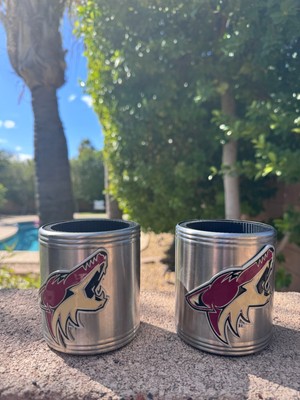 NHL Arizona Coyotes Hockey Insulated Metal Can Sleeve Cooler 3D Emblem Set of 2
