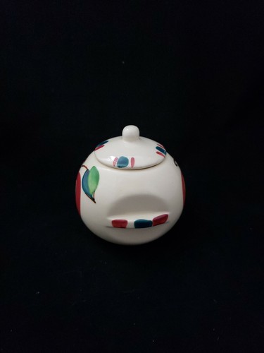 Vintage Purinton Pottery APPLE Slipware Individual Bean Pot with Lid