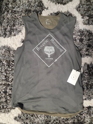 Men's Nike x Undercover Gyakusou Dri Fit Tank Top Sz M Green Gray