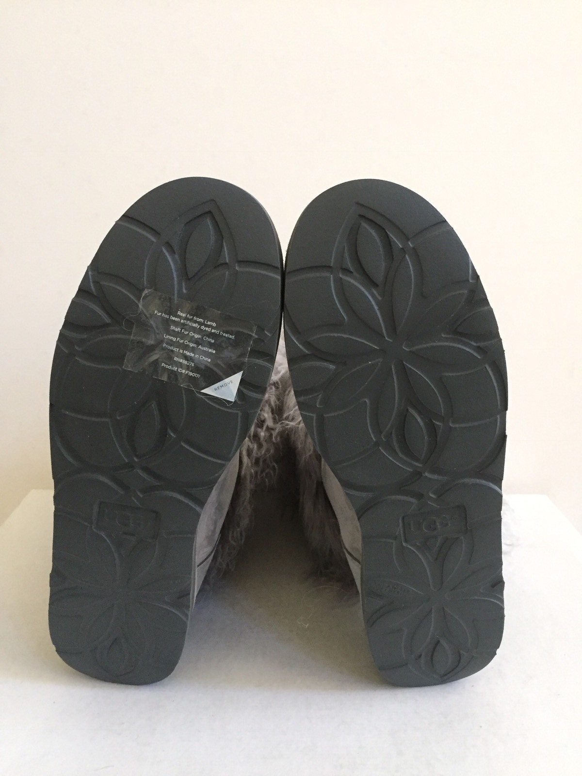 Pre-owned Ugg Lida Classic Mongolian Sheepskin Cuff Seal Grey Boot Us 8 / Eu 39 / Uk 6.5 In Seal Gray
