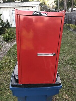 MAC TOOLS VINTAGE MB5290 RED HANG ON SIDE BOX WITH TWO DRAWERS