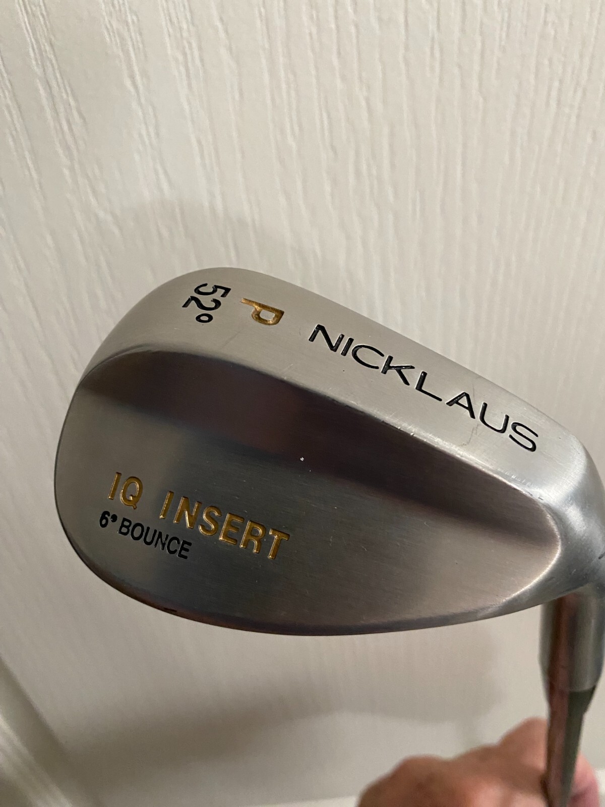 Jack Nicklaus IQ Insert 6° Bounce 52° Pitching Wedge Regular Steel Shaft Jack Nicklaus IQ Insert 6° Bounce 52° Pitching Wedge Regular Steel Shaft