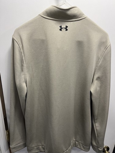 Under Armour Golf Men&rsquo;s 1/4 Zip Coldgear Pullover Size XL Sand Color