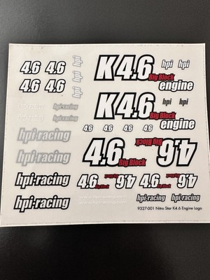 HPI SAVAGE SS 4.6 BIG BLOCK DECAL/STICKER SHEET Genuine