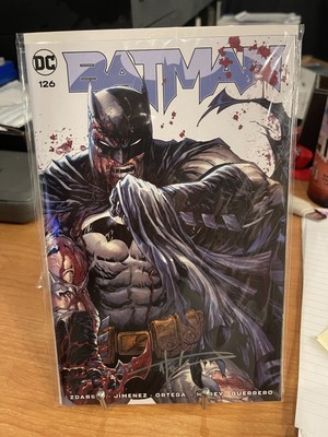 Battle Damaged Batman NYCC #126 Signed By Tyler Kirkham with COA. ltd 1000
