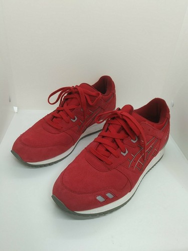 red suede asics