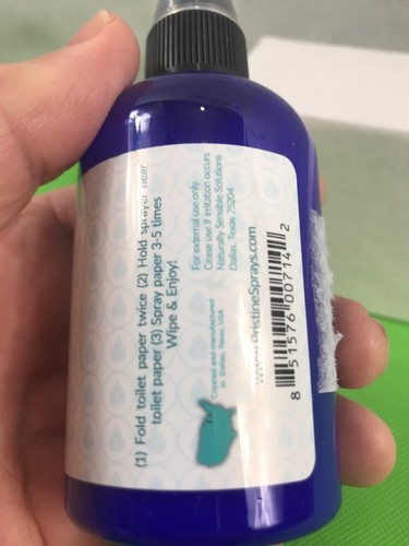 Pristine Sprays Moisturizing Cleansing Toilet Paper Spray Pristine Dragon BR 4oz