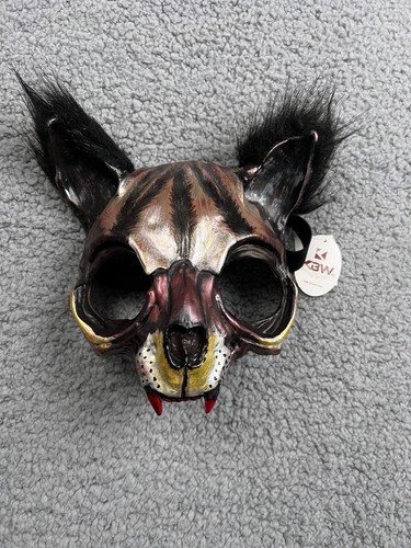 KBW Cat Creature Mask Wild Animal Masquerade Half Face NWT