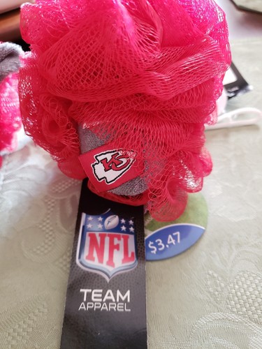 Nfl Kansas City Bath Loofah Sponge, Goodie Bag Party Favor Stocking...