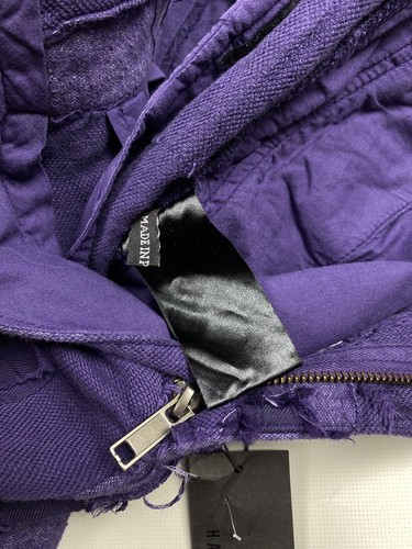 Pre-owned Haider Ackermann Ladies Patchwork Cropped Pants Trousers Size 38 / M In Purple