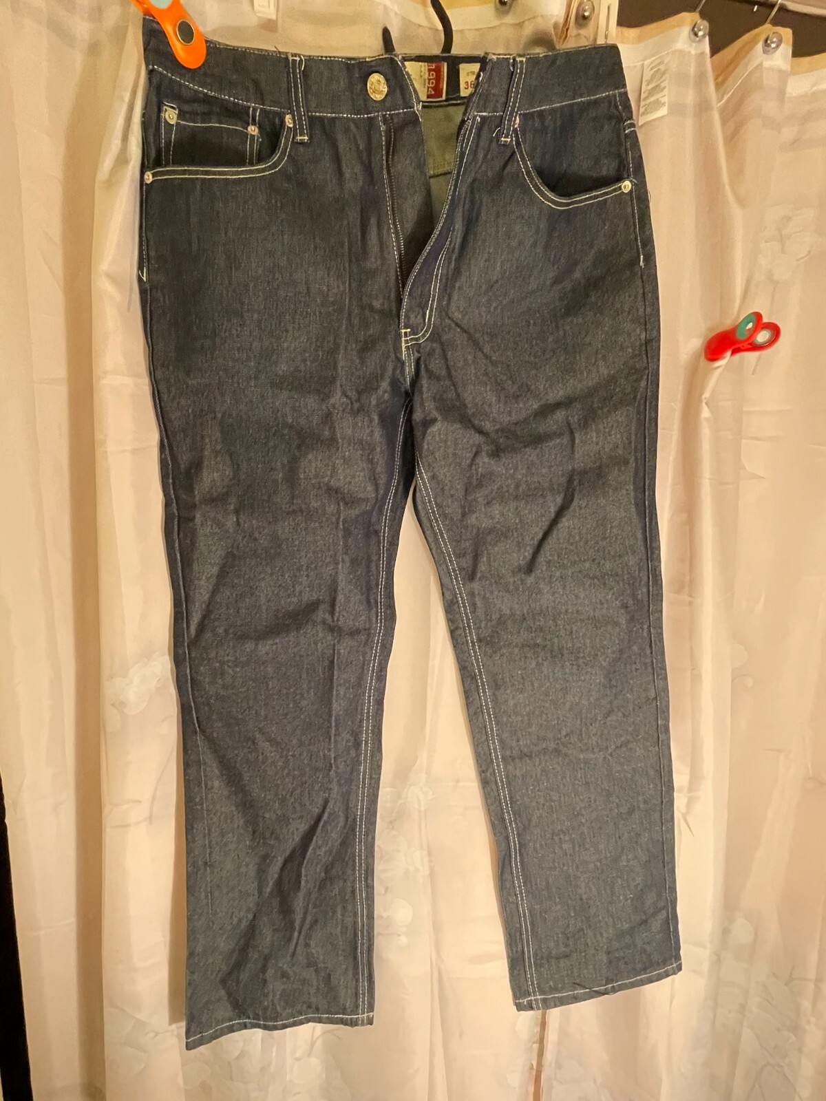 ★値下げ★美品★POWERAGE パワーエイジ パット入 ブラックジーンズ 36 ☆値下げ☆美品☆POWERAGE パワーエイジ パット入 ブラック