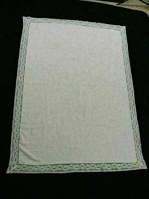 Quaker Lace Snowmen Lace Tablecloth 60/" x 104/" Oblong Christmas Polyester Vintag